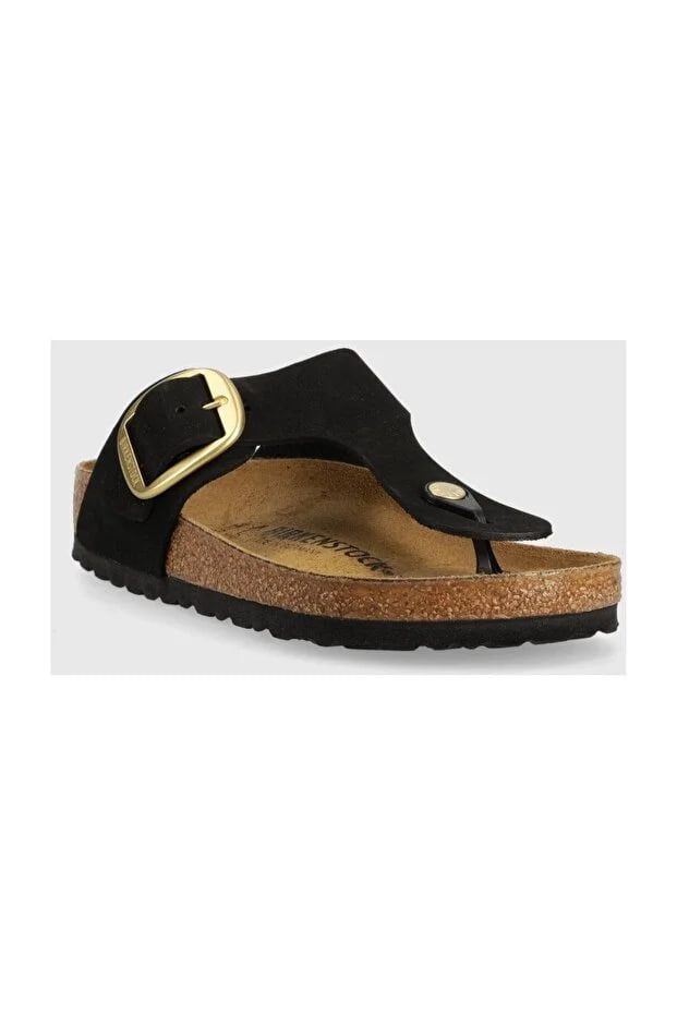 Birkenstock Gizeh NU slippers with large buckle 1024019 - Black
